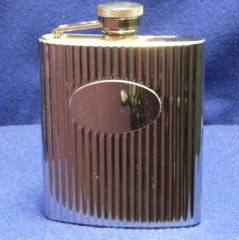 Ribbed Design Flask